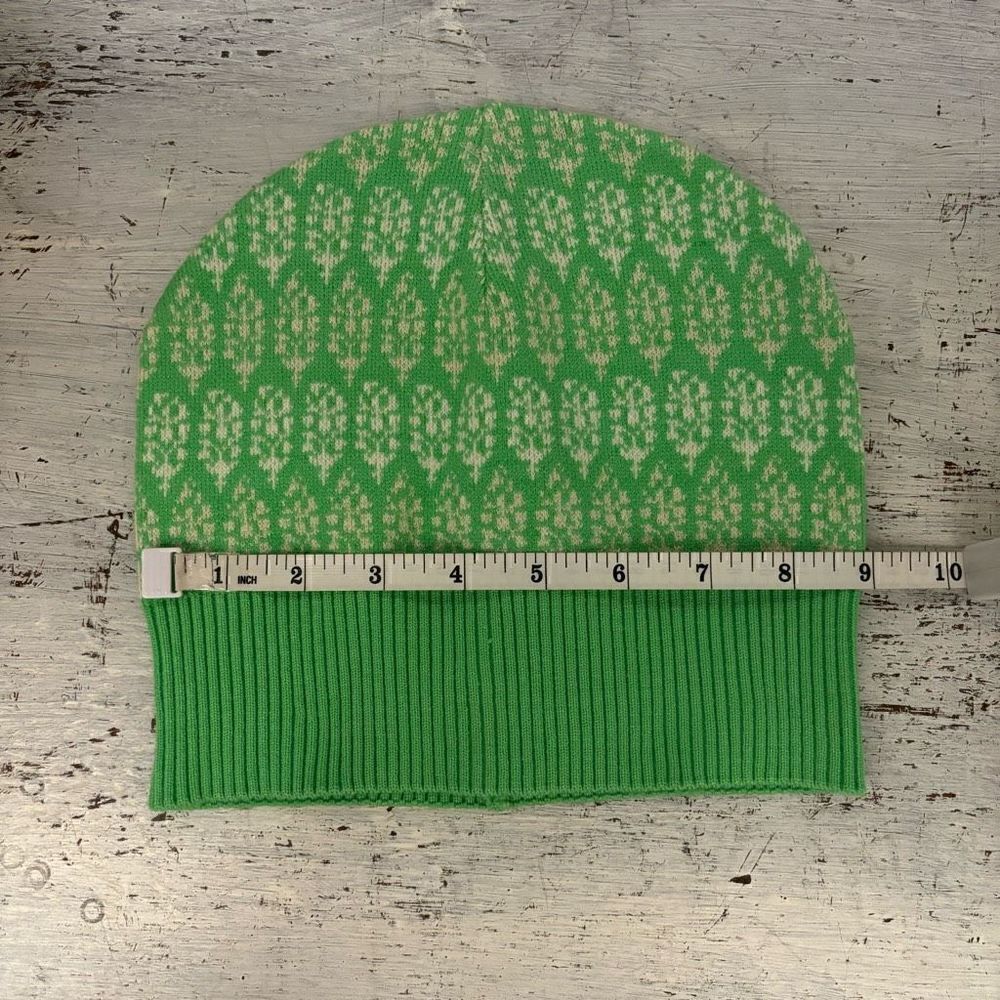 Free people beanie green cream new - Picture 5 of 7
